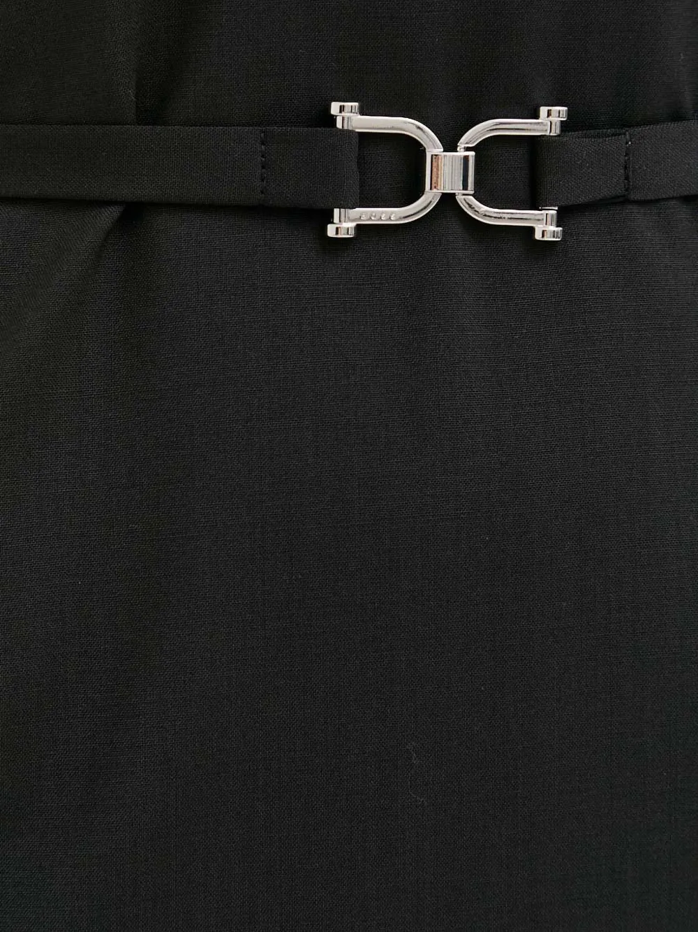Hugo Boss Belted Short-sleeve Dress In Black