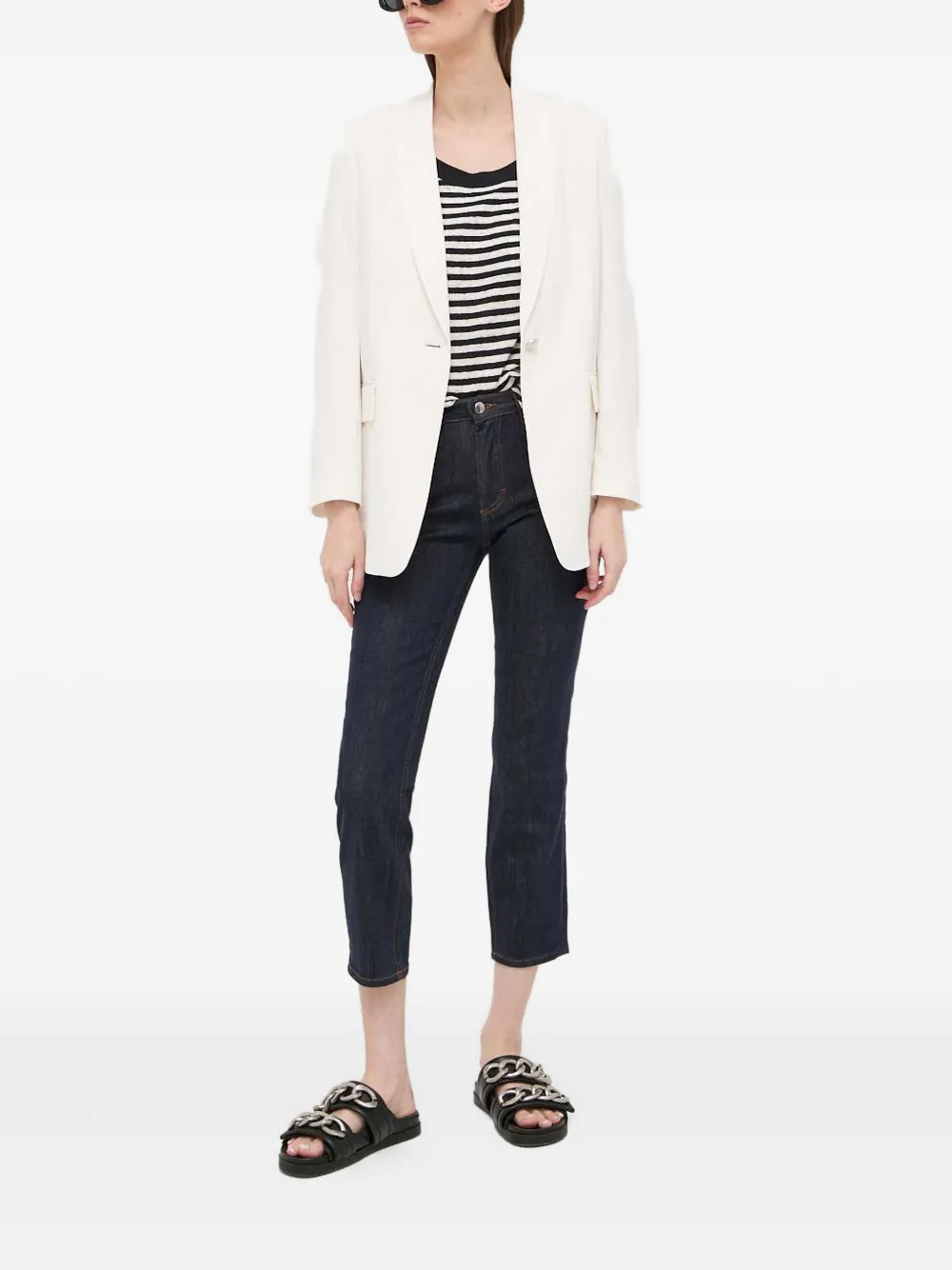BOSS Cropped jeans - Blauw