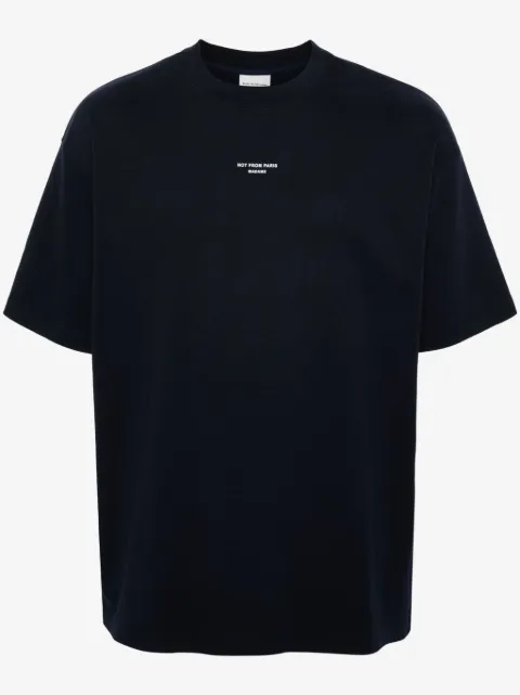 Drôle De Monsieur logo-print cotton T-shirt 