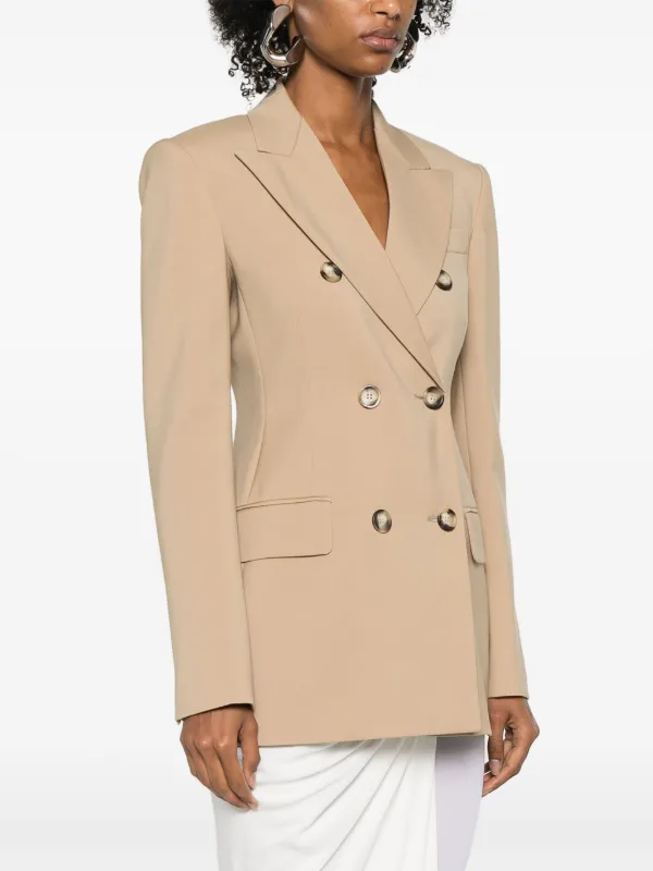 【送料&関税込】SportMax Beige Adamo Blazer Blazer Sportmax Adamo in beige wool