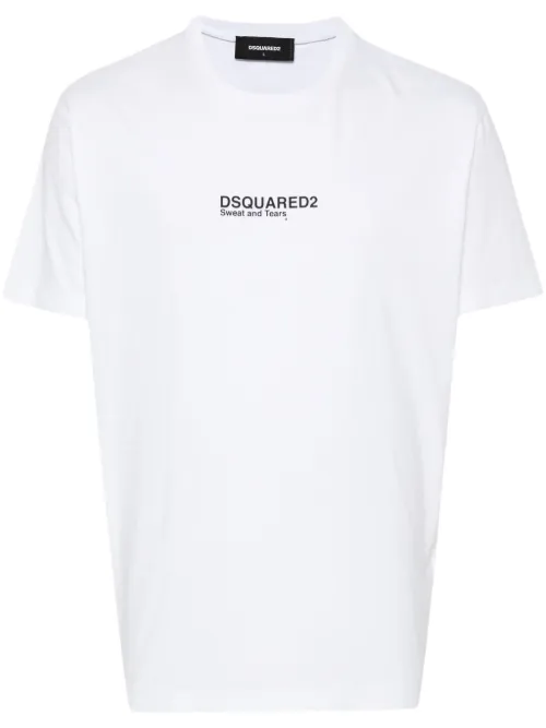 T-shirt en coton à logo imprimé - DSQUARED2 - Modalova