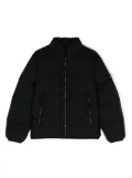 Stone Island Junior Compass-badge quilted puffer jacket - Black