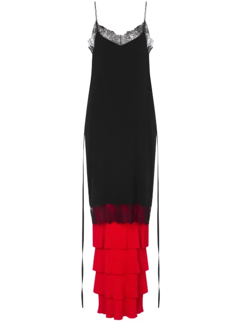 Moschino lace-panel knitted dress