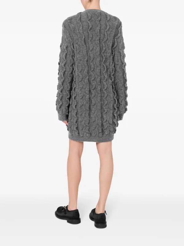 Moschino Ruffle Dress - Grey