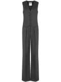 Moschino V-neck tailored jumpsuit - Grey