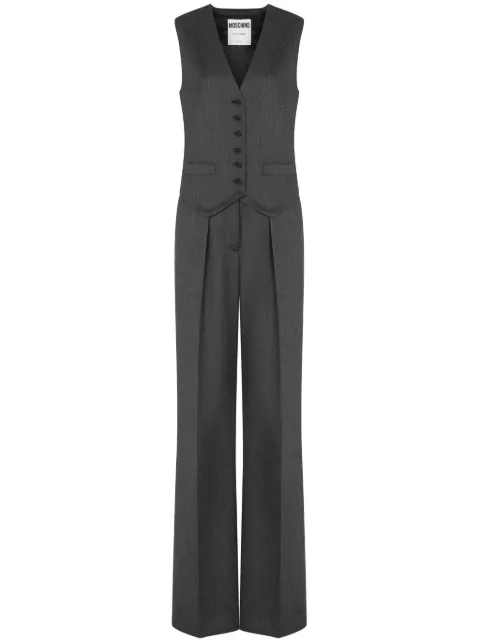 Moschino V-neck tailored jumpsuit