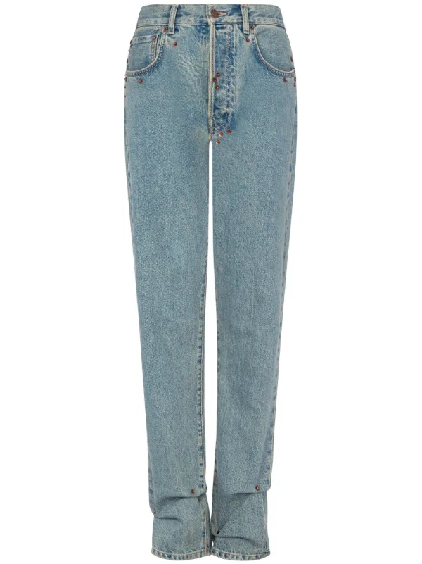 パンツ MOSCHINO Women Straight Pants 31537191303 Blue MOSCHINO | Blue Women's Denim Pants | YOOX