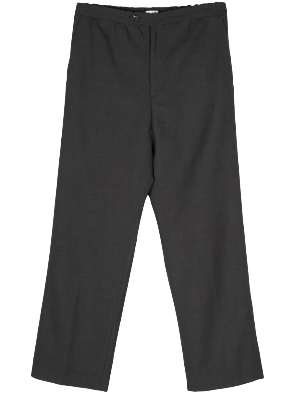 Bally Pressed Crease Straight Trousers In Grey