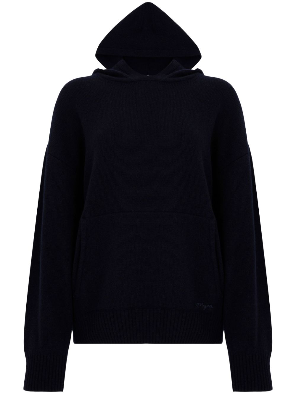 MSGM Gebreide hoodie Blauw