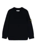 Stone Island Junior Compass-badge crew-neck jumper - Blue