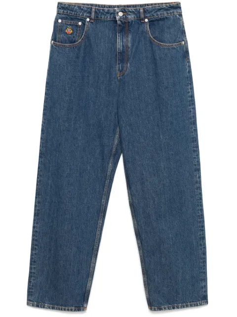 Bally jeans tapered con logo bordado