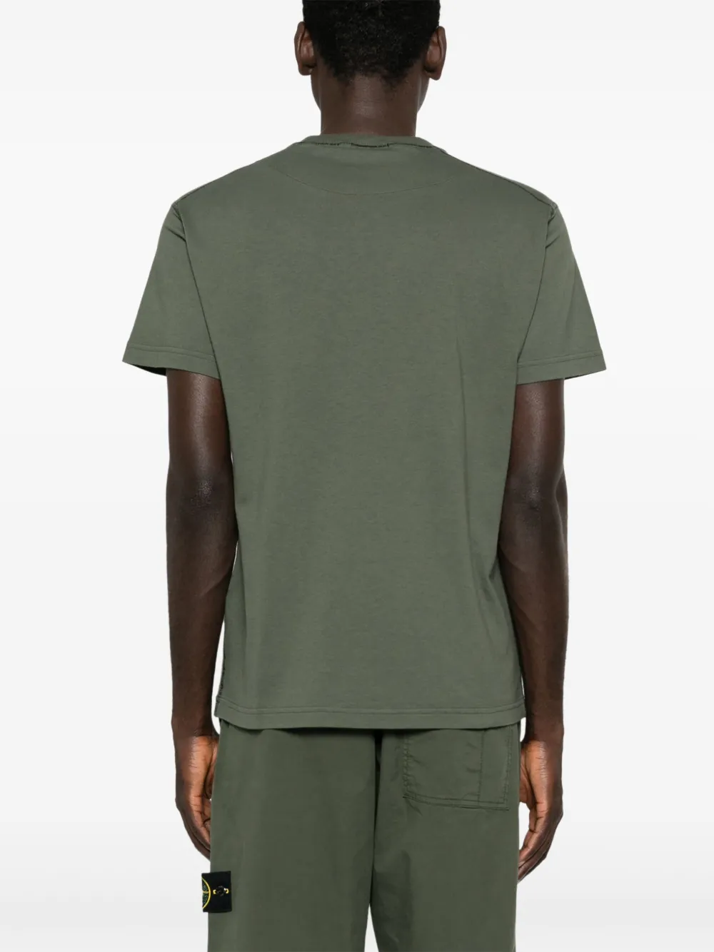 Stone Island T-shirt met Compass-logopatch Groen