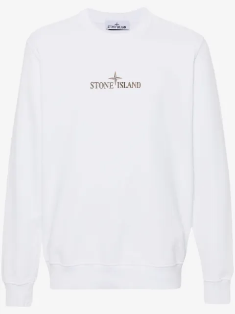 Stone Island Sweatshirt mit Logo-Print