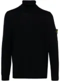 Stone Island roll-neck wool jumper - Blue