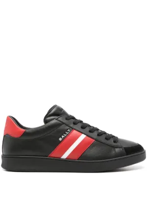 Bally レースアップ レザースニーカー | ブラック | FARFETCH JP