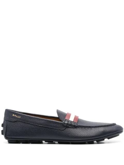Bally mocasines con motivo de rayas