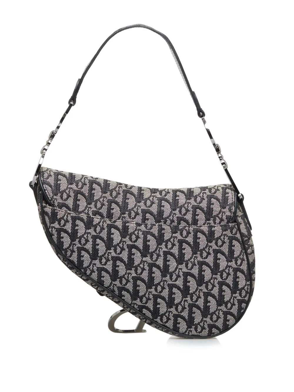 Christian Dior Pre-Owned 2002 Oblique Canvas Saddle shoulder bag - Bruin