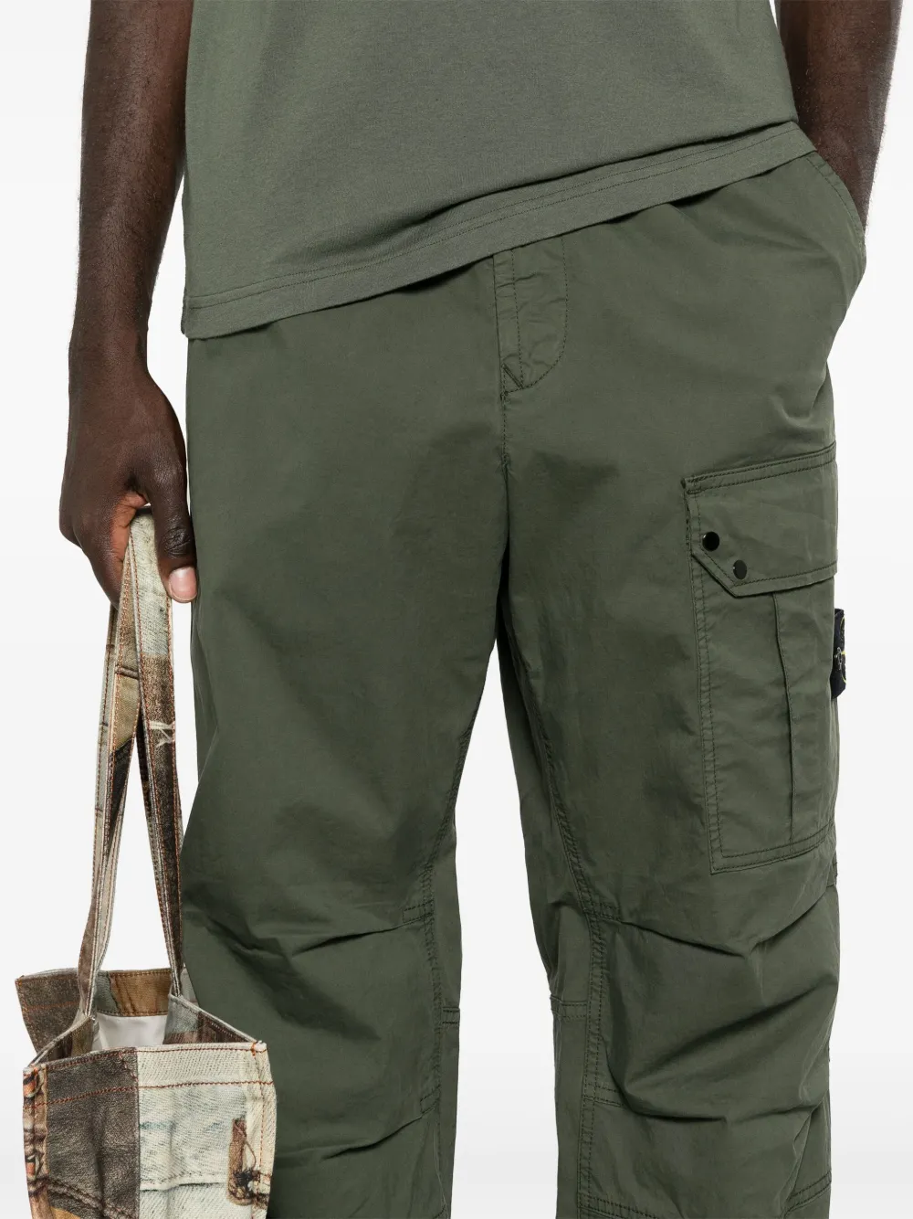 Stone Island Cargo broek Groen