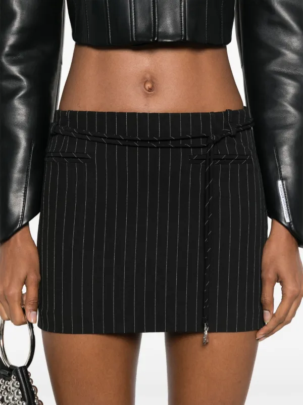 Patrizia Pepe Pinstriped Mini Skirt | Black | FARFETCH JO Patrizia Pepe Pinstriped Mini Skirt | Black | FARFETCH JO