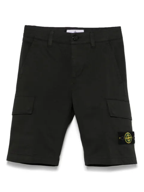 Stone Island Junior Compass-badge cargo shorts