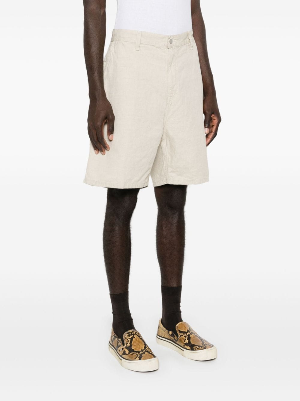 Shop Carhartt Walter Single Knee Bermuda Shorts In Neutrals