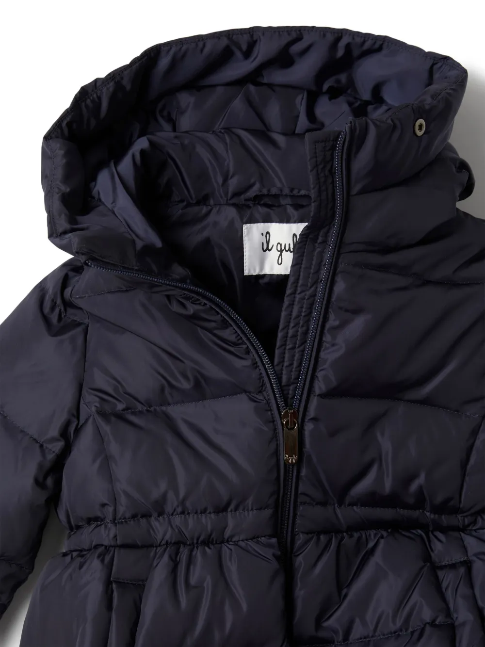 Il Gufo Gewatteerde jas met capuchon Blauw