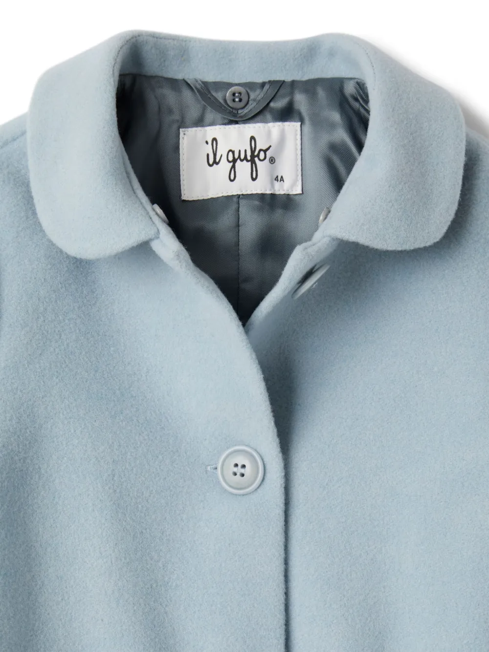 Il Gufo Jas met enkele rij knopen Blauw