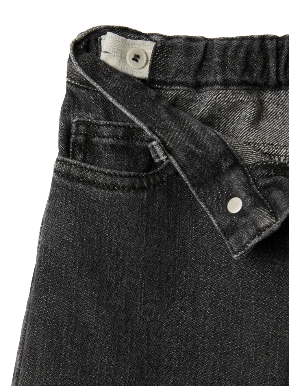 Shop Il Gufo Wide-leg Jeans In Black