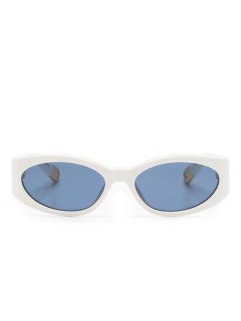 Jacquemus солнцезащитные очки Les Lunettes Ovalo в овальной оправе