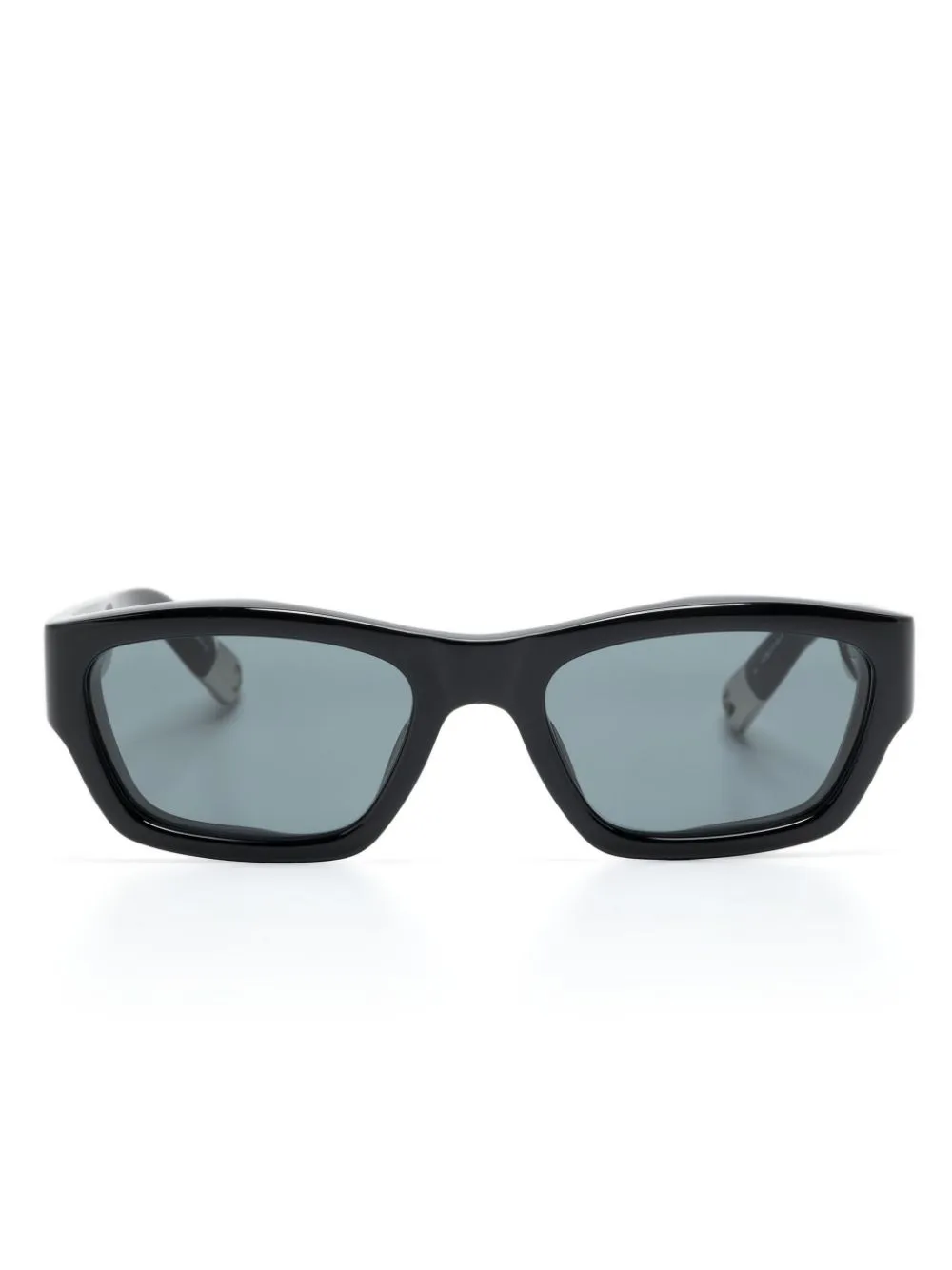 Jacquemus Les Lunettes Meridiano Trapezoid-frame Sunglasses In Black