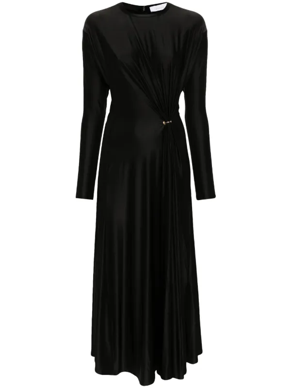 rabanne long sleeve dress Rabanne - Ivory Long Dress In Lace And Jersey - T46 - Women