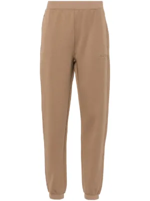 【S MAX MARA】DAMIANA TRACK PANTS Damiana cotton-blend pants in brown - S Max Mara | Mytheresa