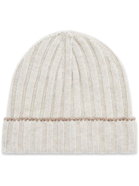 Brunello Cucinelli cashmere knitted beanie Men