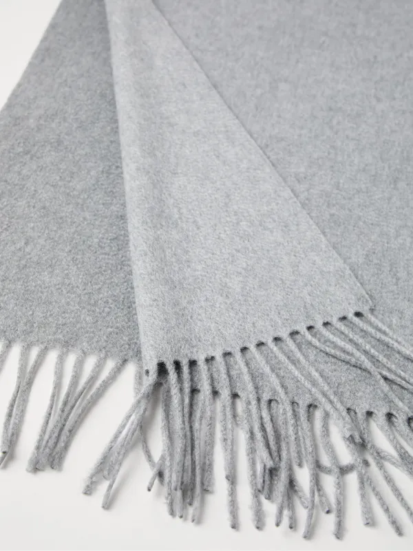スカーフ BRUNELLO CUCINELLI Cashmere scarf with Monili detail Grigio Brunello Cucinelli Cashmere Scarf | Grey | FARFETCH