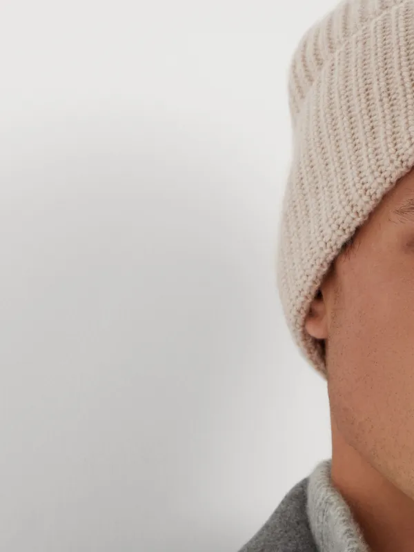 BRUNELLO CUCINELLI カシミヤニット帽 Brunello Cucinelli Cashmere Beanie | Neutrals | FARFETCH