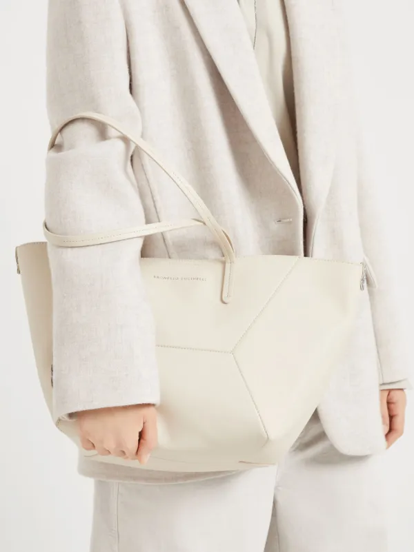 トートバッグ BRUNELLO CUCINELLI BC DUO SMALL SMOOTH LEATHER TOTE BAG 24037663_55969808_600.jpg