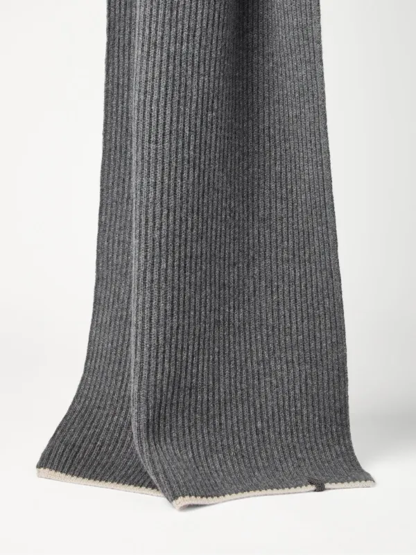 Brunello Cucinelli Sciarpa In Cashmere | Grigio | FARFETCH IT