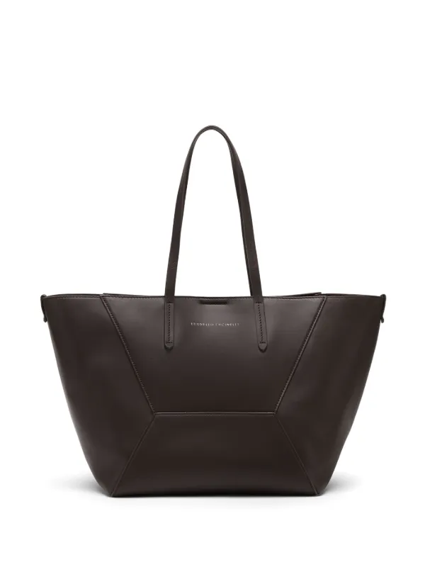 BRUNELLO CUCINELLI LEATHER BC DUO CROSSBODY BAG 関税送料込 Calfskin BC Duo bag for Woman in Black | Brunello Cucinelli