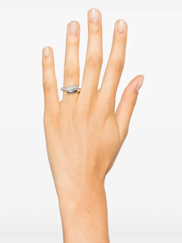 Swarovski Dextera Crystal Embellished Ring | Silver
