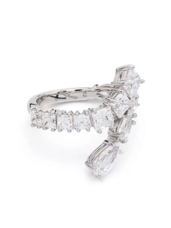 【SWAROVSKI】Matrix リング 純正箱付き SWAROVSKIスワロフスキー Matrix ハートリング 追跡送料関税込