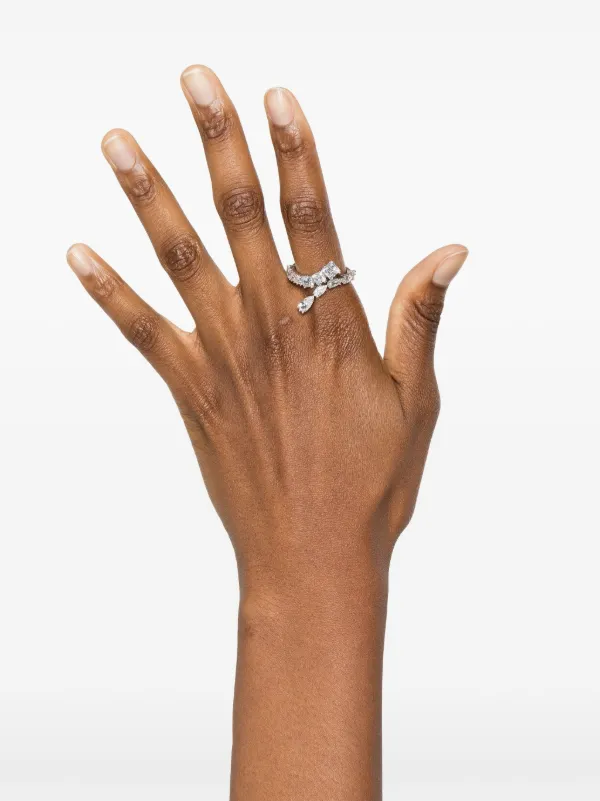 Swarovski Matrix リング シルバーハート　52 SWAROVSKIスワロフスキー Matrix ハートリング 追跡送料関税込