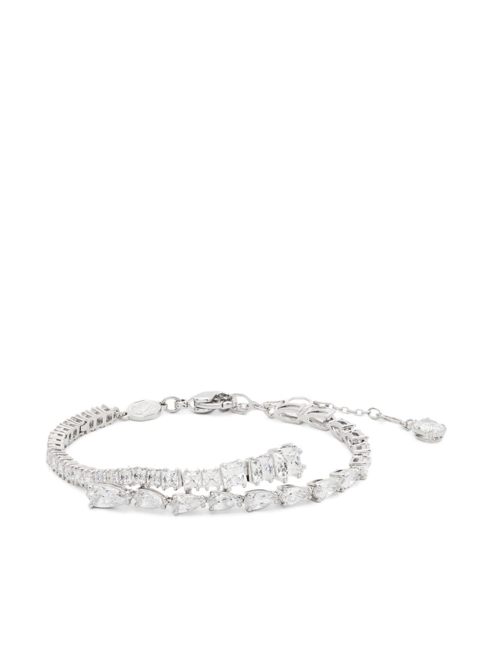 Swarovski Bracciale Matrix con cristalli - Argento