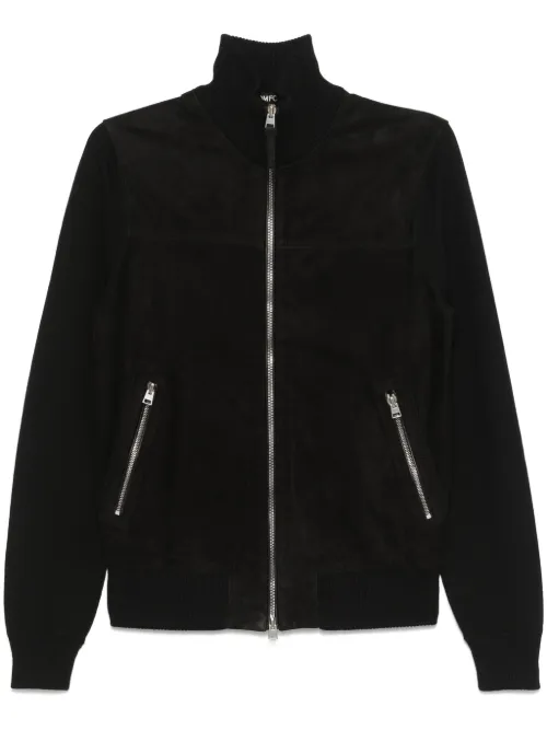 Veste en daim à fermeture zippée - TOM FORD - Modalova
