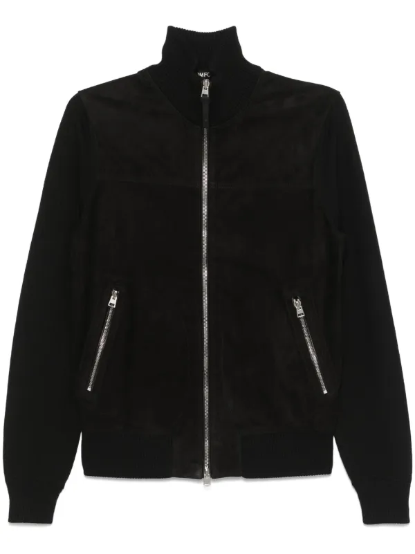 ジャケット TOM FORD JACKET (GI2974FAX1156 LB999) TOM FORD Leather Bomber Jacket | Black | FARFETCH