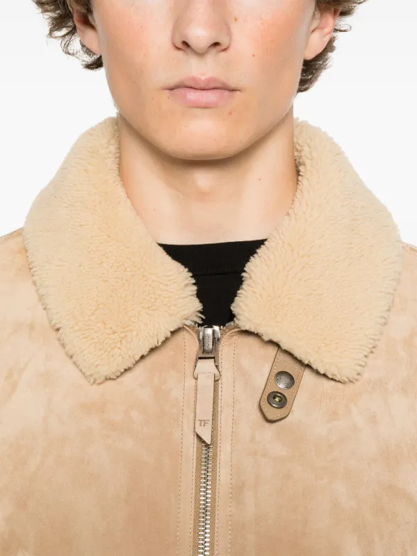 TOM FORD Suede Jacket | Brown | FARFETCH