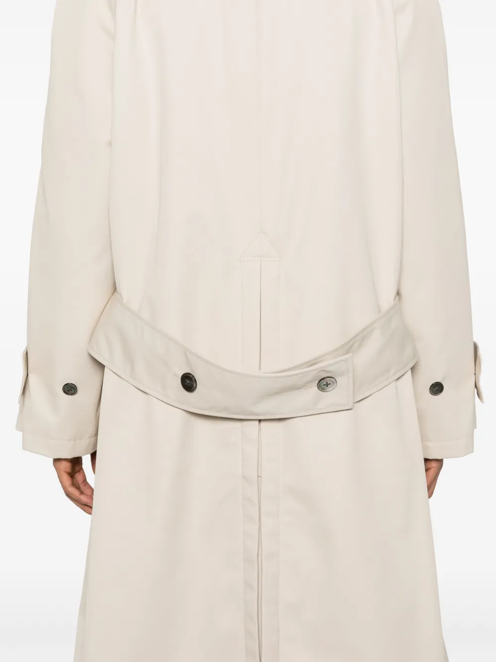 Thom Browne Katoenen raglan jas Beige