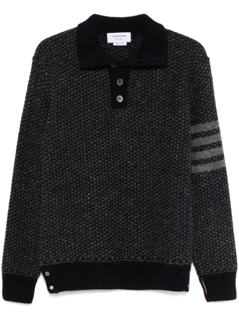 Thom Browne 4-Bar tweed sweater