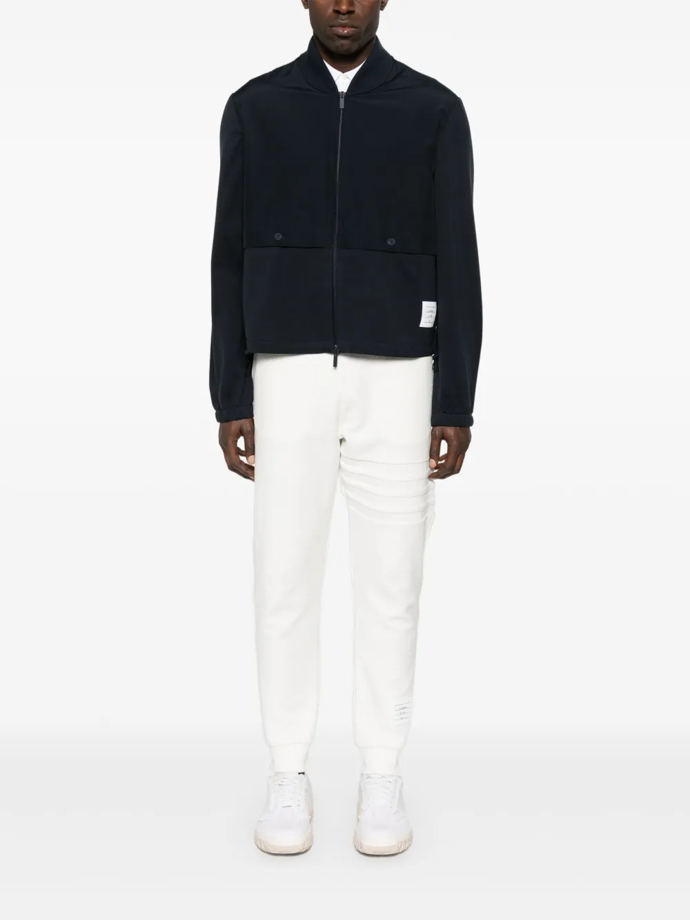 Thom Browne Bomberjack met vlakken - Blauw