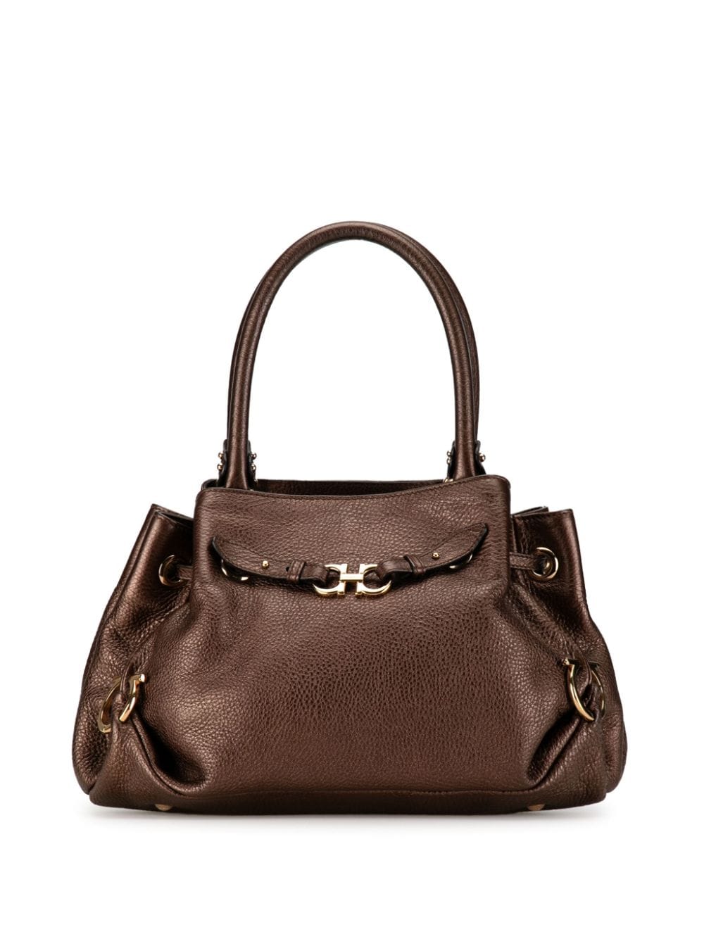 Ferragamo Pre-Owned 2000-2010 Leather Gancini handbag - Marrone