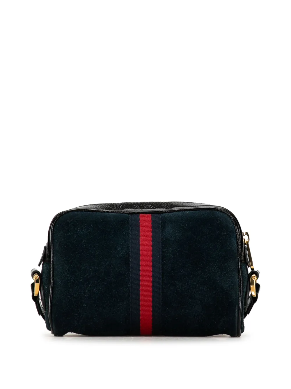 Gucci Pre-Owned 2016-2023 Mini Suede Ophidia crossbody bag - Blauw